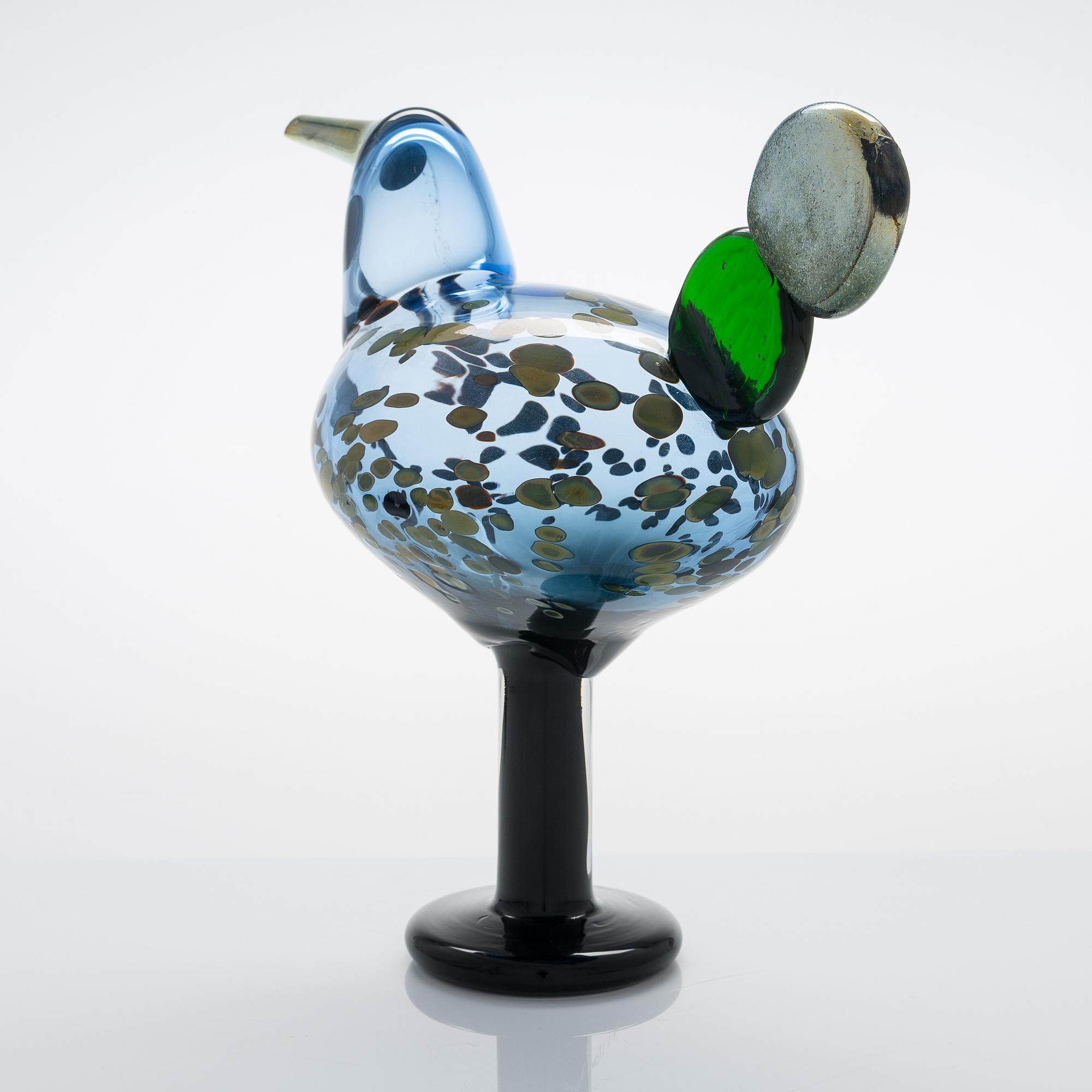 工芸品  birds oiva toikka GUILLEMOT Oiva Toikka, A 'Kiikkuri' bird signed O. Toikka Nuutajärvi