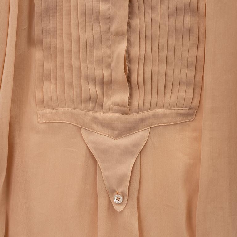 Chloé, a cotton/silk blouse, size 36.
