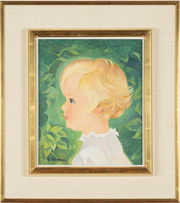 Einar Nerman, portrait of a child.