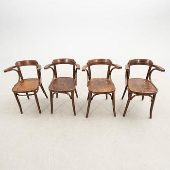 Armchairs 4 pcs, first half of the 20th century.