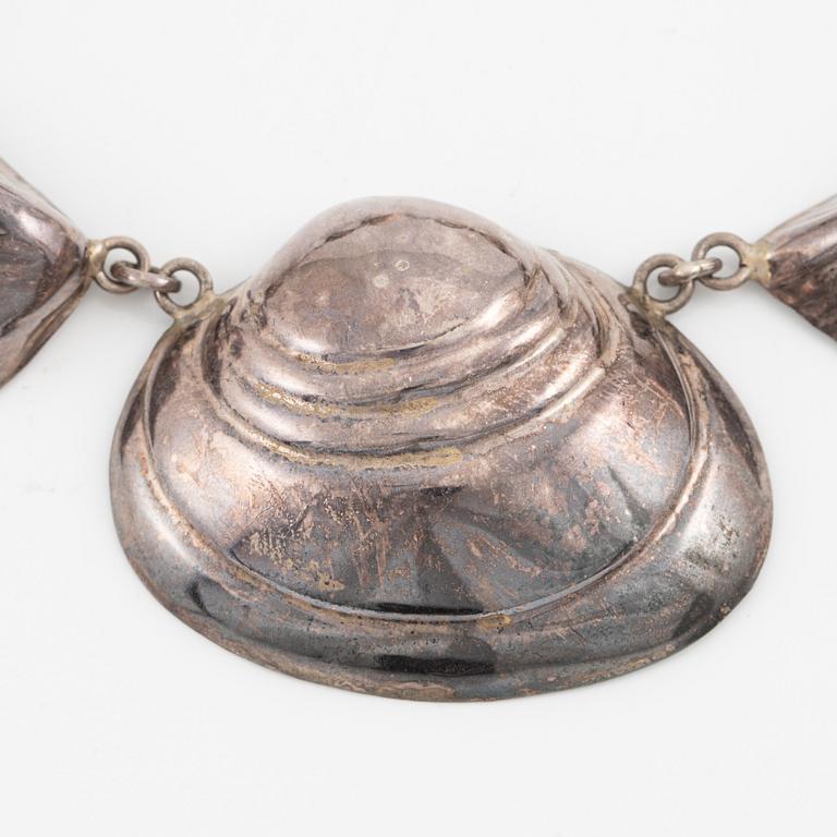 Necklace, silver, Mexico.