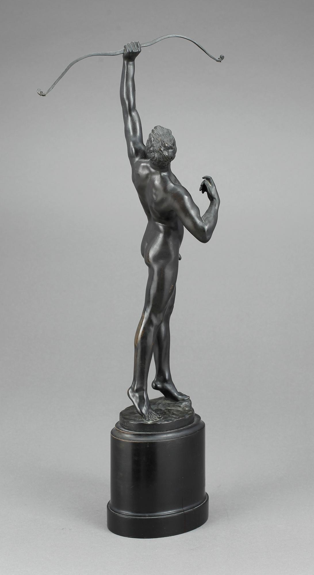 JOSEPH JOHANNES UPHUES, efter. Skulptur, brons. Signerad.
