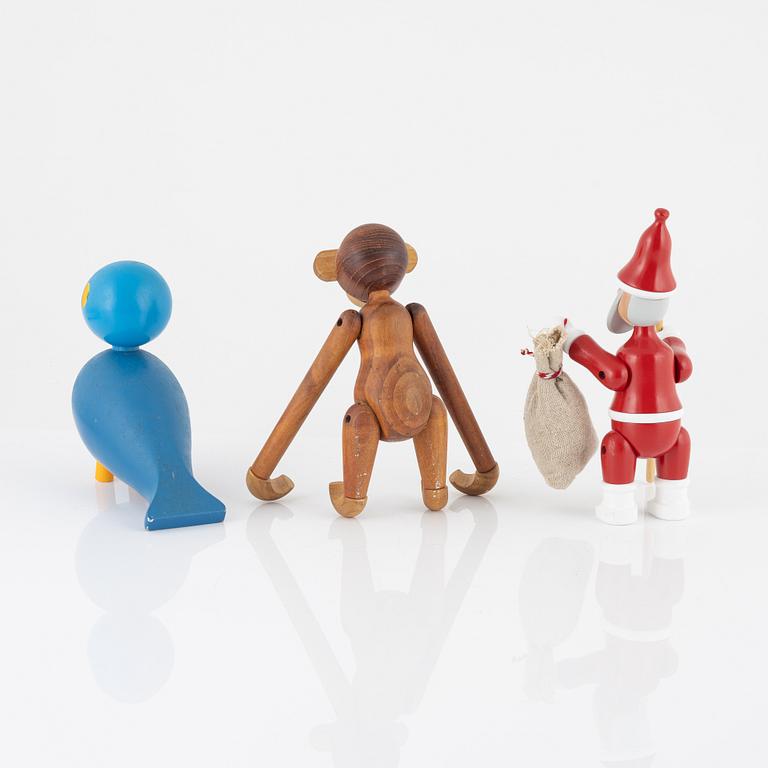 Kay Bojesen, figuriner, 3 st, Kay Bojesen Design, Danmark.