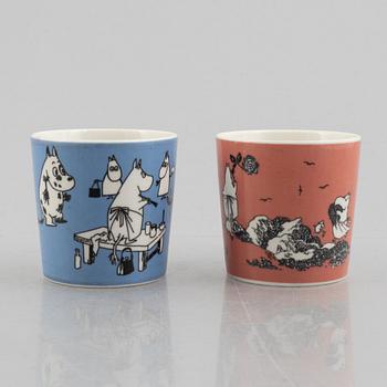 Two Moomin mugs, Moomin Characters, Arabia, Finland, 1990-99.