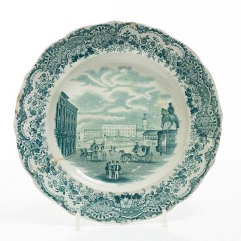 Dinner service, 56 pieces, "Kungliga Djurgården" and "Royal Scenery", Gustavsberg, late 19th century - early 20th century.