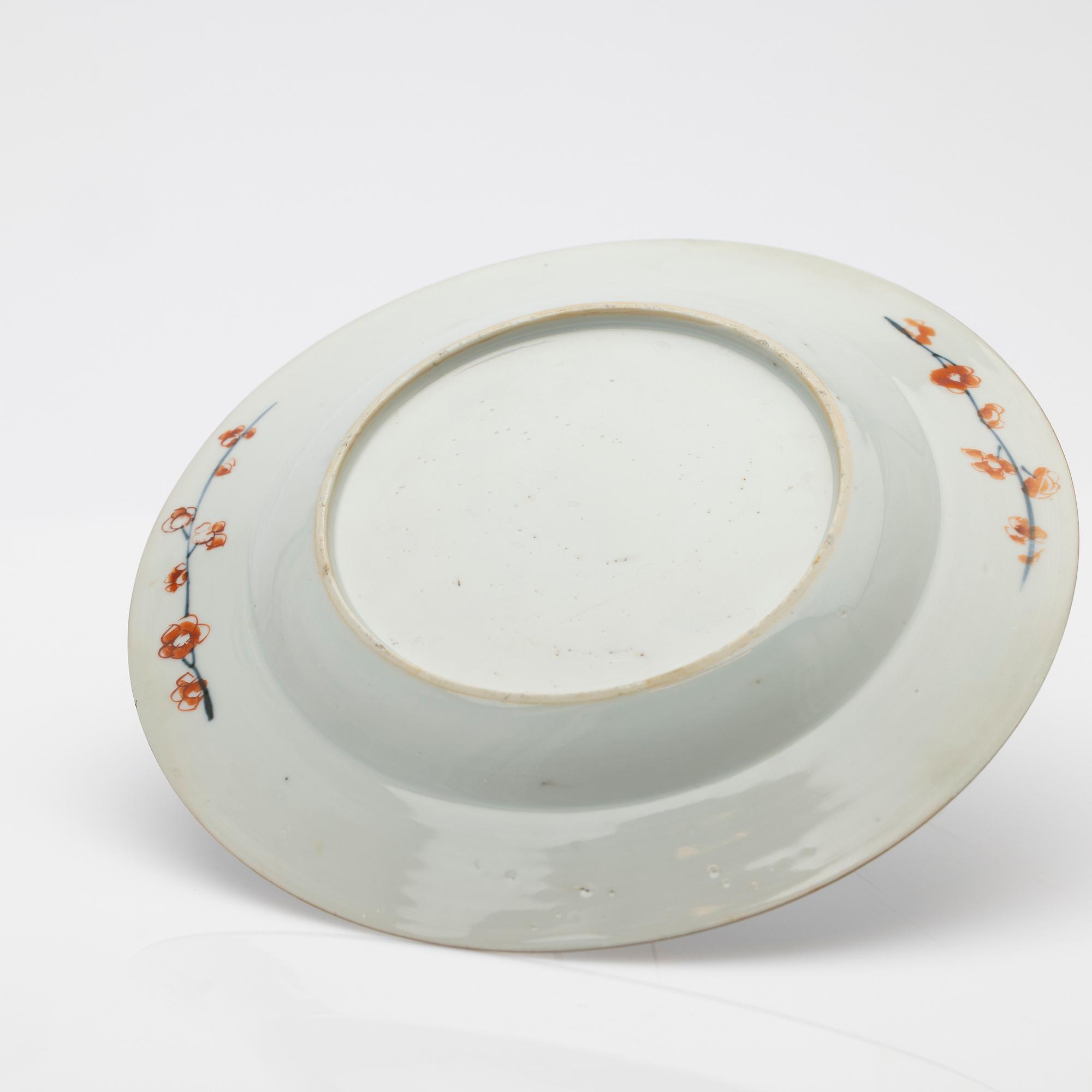 Tallrik, porslin, Kina, Kangxi (1662-1722).
