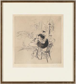 Louis Legrand · LOUIS LEGRAND, etsning, signerad med blyerts samt i plåten.