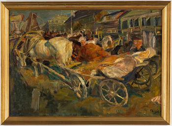 FRITZ FEIGLER, olja på duk, signerad.