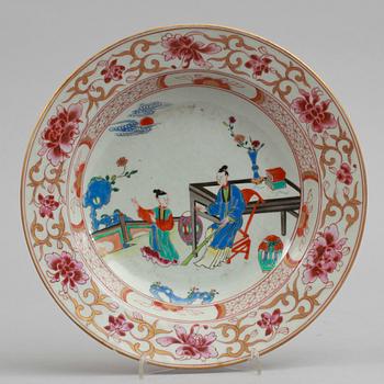 TALLRIK, porslin, Kina, Qianlong, 1700-tal.