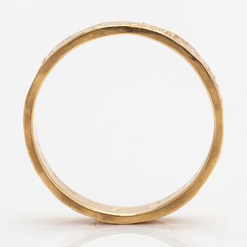 Björn Weckström, Ring "Lappgold", 18K guld. Lapponia 1970.