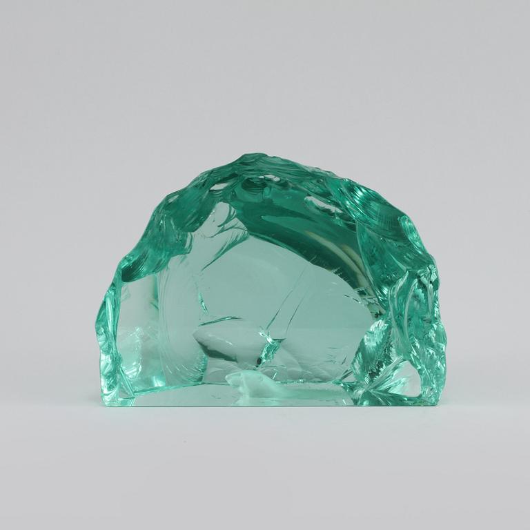 OBJEKT, glas, Vicke Lindstrand, Kosta, signerad.