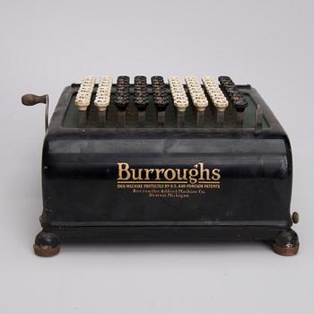 RÄKNEMASKINER 2 st, Burroughs calculator och Trinks-Brunsoiga, 1900-talets första hälft.