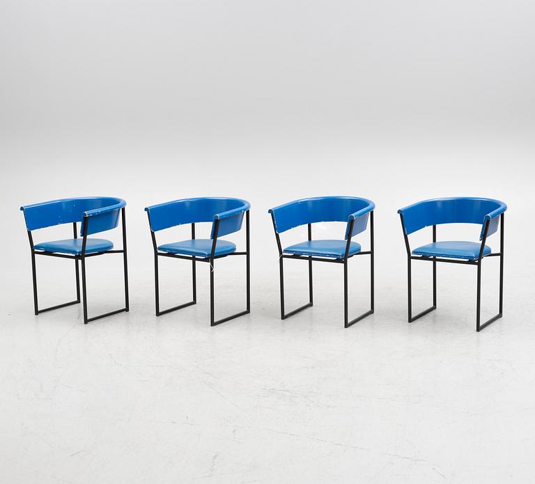 Lasse Pettersson & Lennart Notman, four armchairs, Swedese Vaggeryd, 1970s-80s.