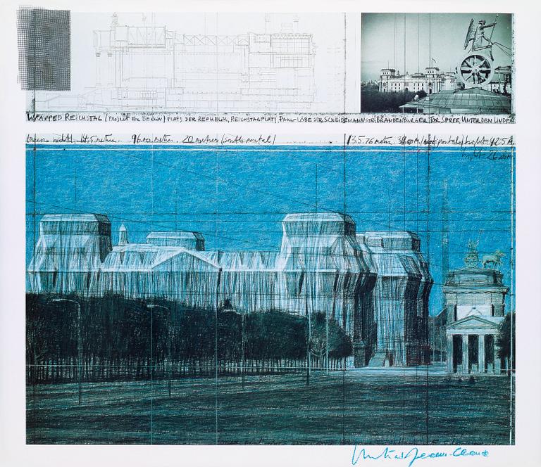 Christo & Jeanne-Claude, "Wrapped Reichstag, (Project for Berlin)".