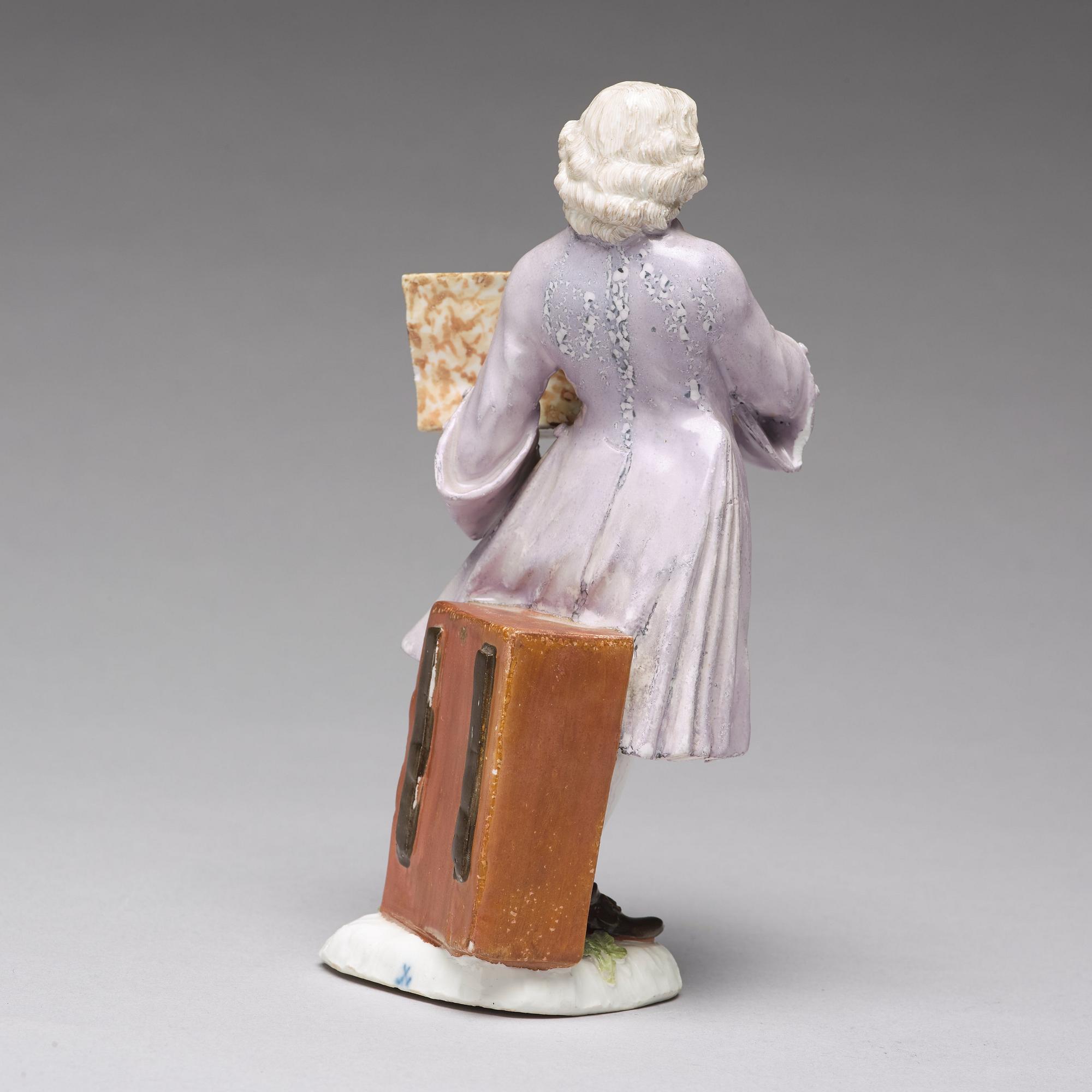 FIGURIN, porslin. Meissen, "Crie de Paris", 1745. Krimskramsförsäljaren.