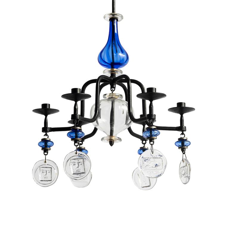 Erik Höglund, Chandelier, Boda Smide, second half of the 20th century.