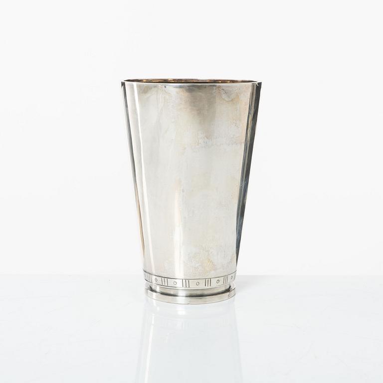 Sven Carlman, bägare, silver, CF Carlman, Stockholm 1965.