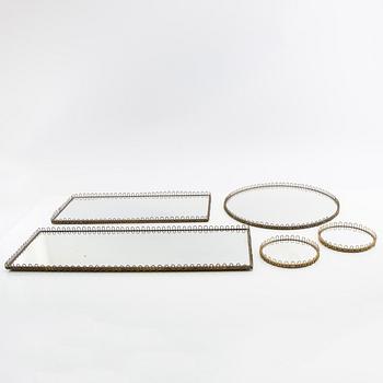 Table plateau 5 pcs Swedish Modern mid-20th century.