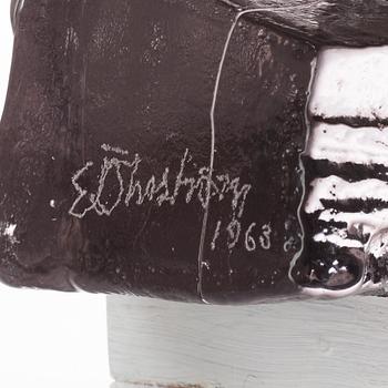 EDVIN ÖHRSTRÖM, skulptur, Lindshammars glasbruk, 1963.