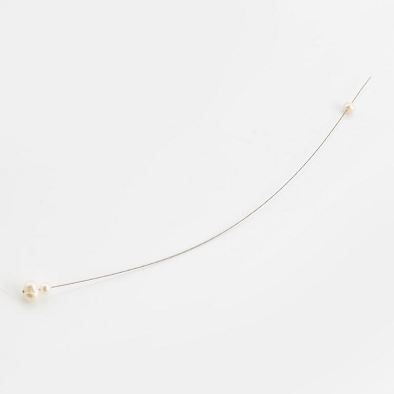 Steel and pearl necklace, Sofia Björkman.