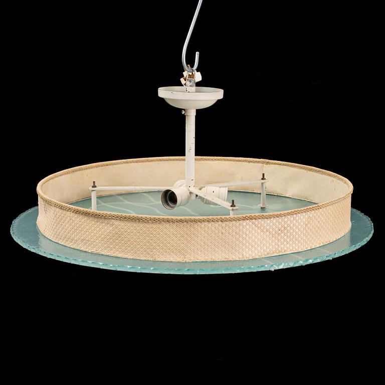 A 1930s art deco ceiling light.