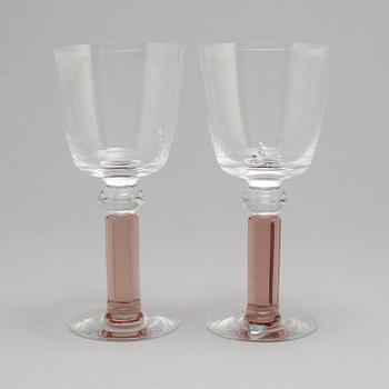 A set of eight 'Versailles', Orrefors by Gunnar Cyrén.