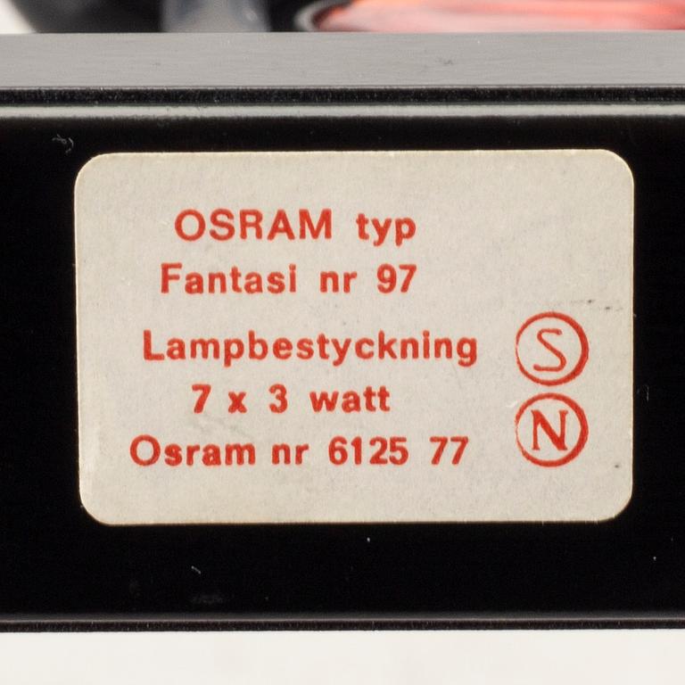 Adventsljusstake "Fantasi" Osram sent 1900-tal.