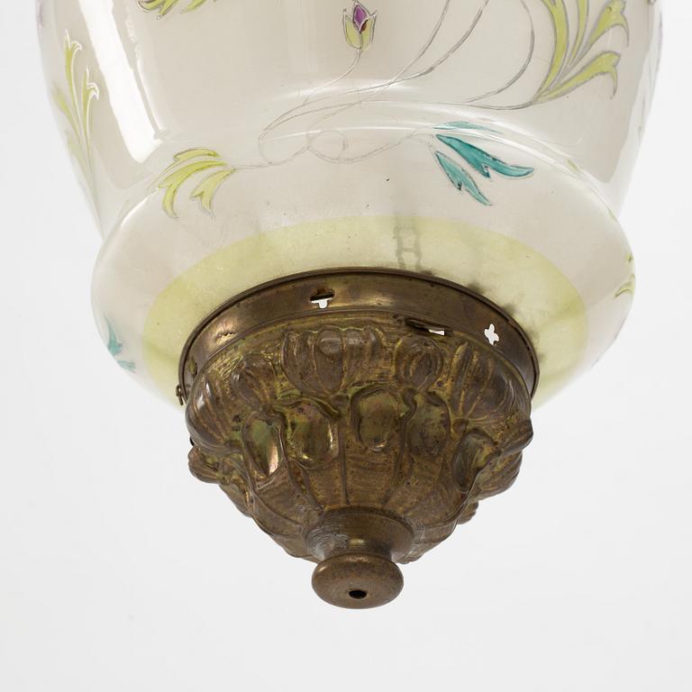 A ceiling lamp, late 19th Century.