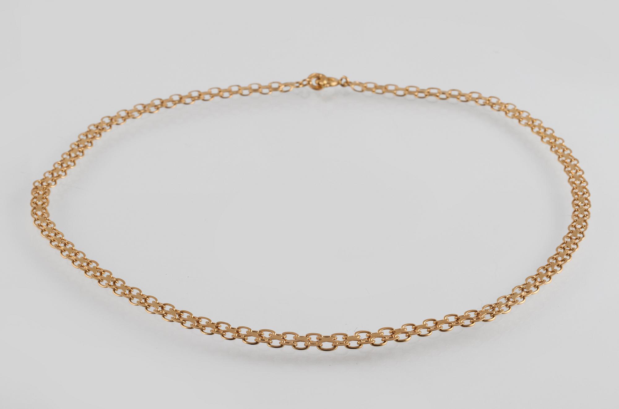 HALSKEDJA, 18K guld, ÄSA, Stockholm. Vikt 10,5 gram.