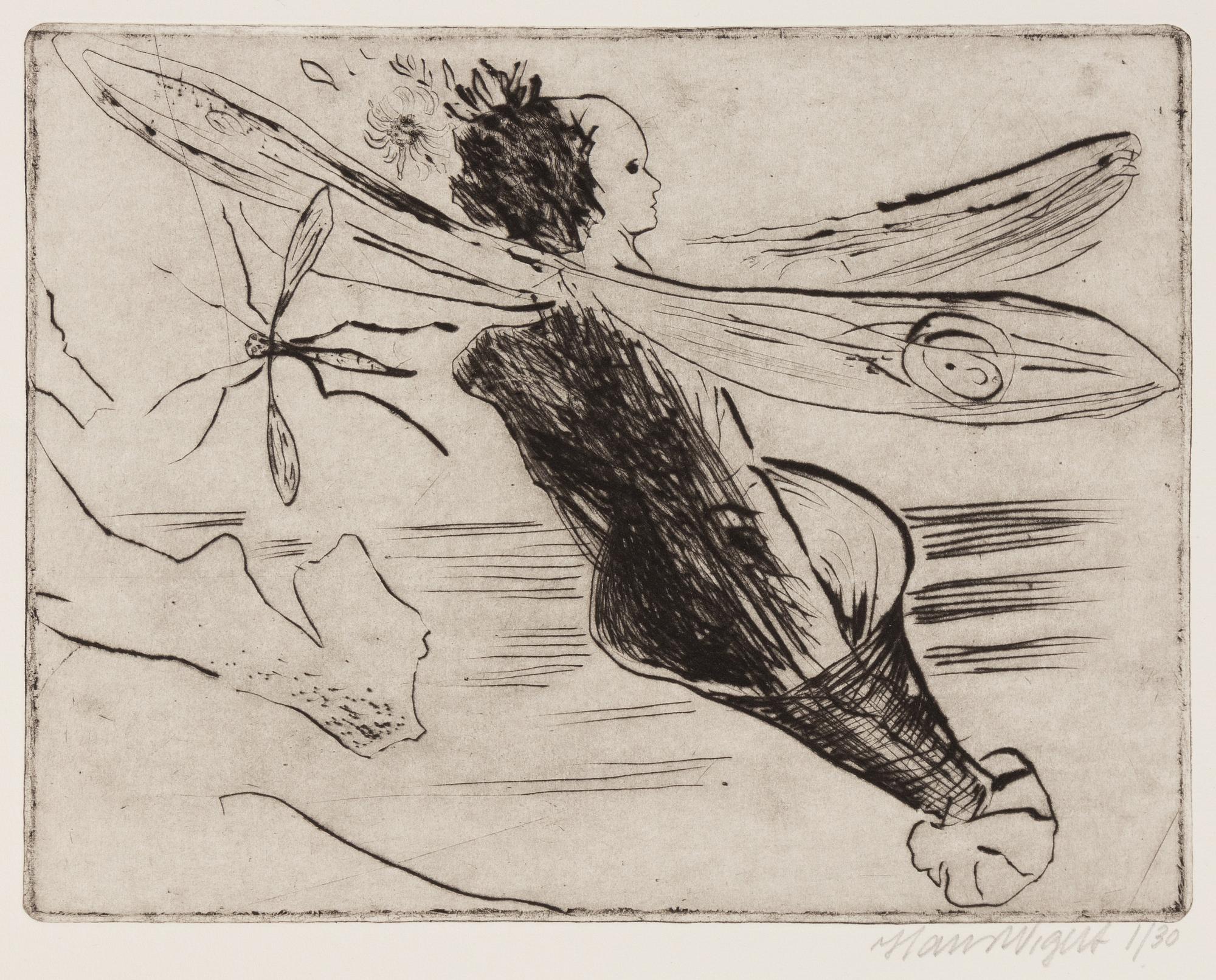 Hans Wigert, Insekt och man i profil.