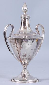 LOCKPOKAL, silver, empirestil, 1966, v ca 440g.