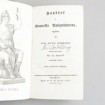 BOKPARTI, 8 delar, bla "Epigrammata" av M. Val. Martialis, Amsterdam 1644.
