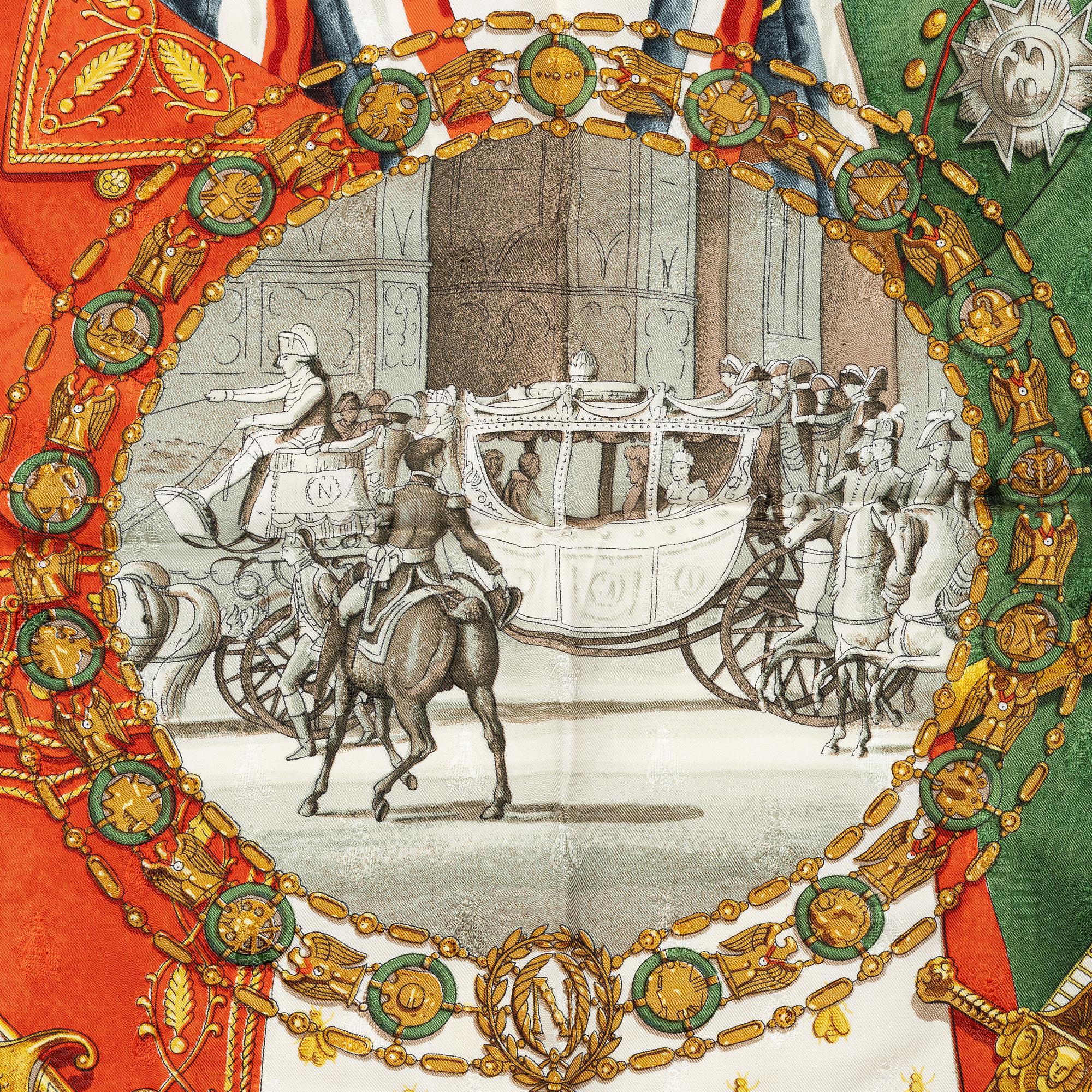 Hermès, a scarf, 'Napoléon'.