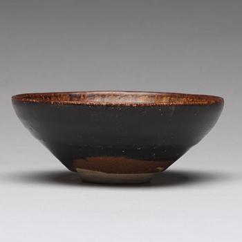 A brown hares fure bowl, presumably Song dynasty (960-1279).