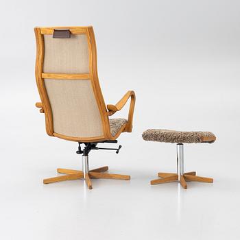 Armchair with footstool. 'Chic', Bröderna Andersson, contemporary.