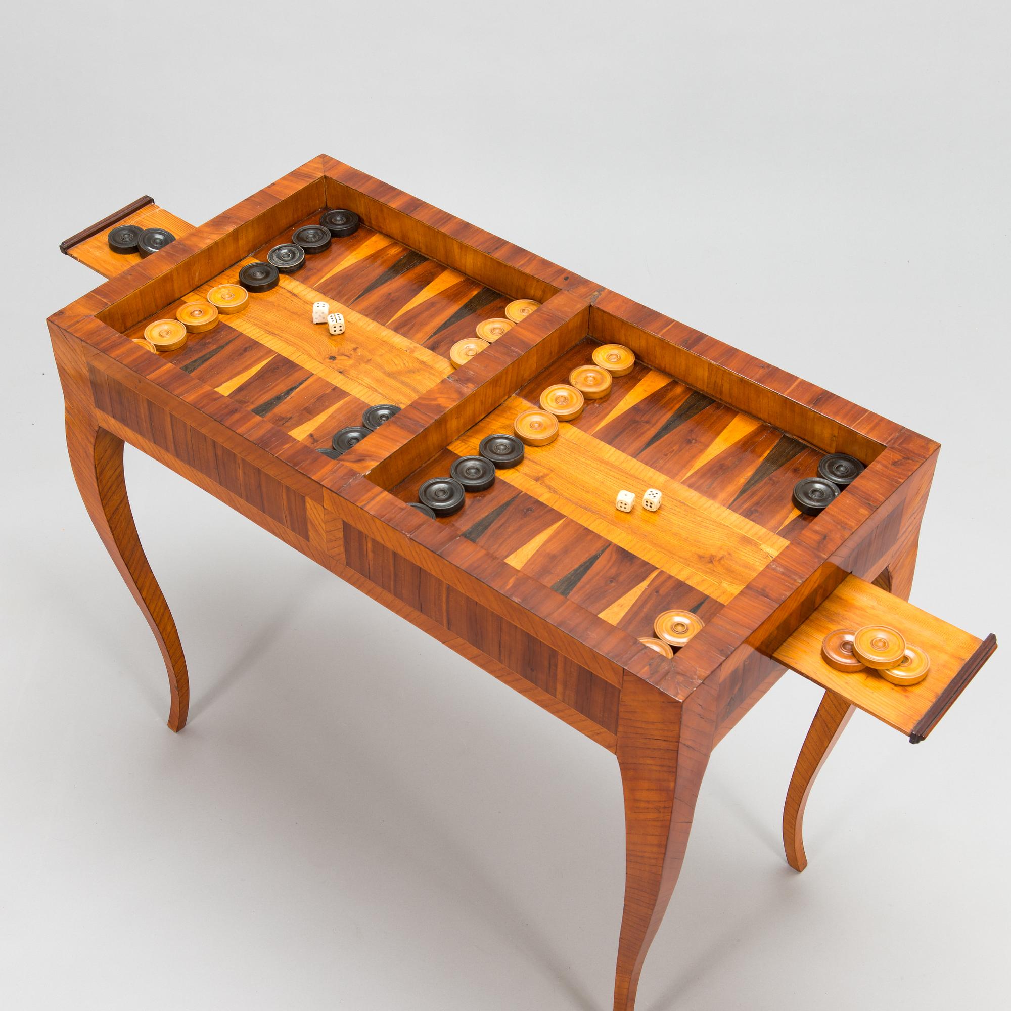 Spelbord, rokoko, Sverige ca 1770.