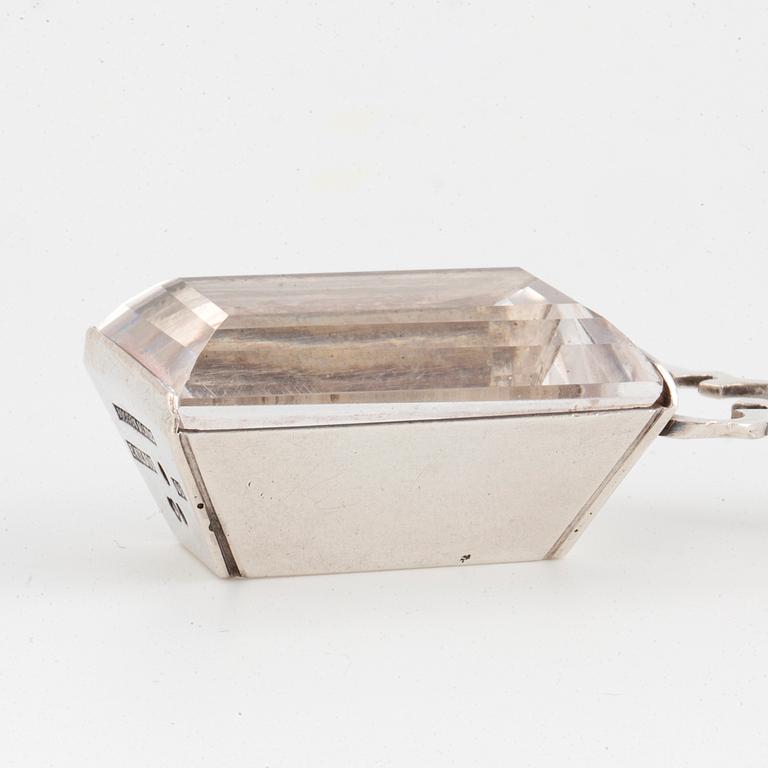 PER EMILSON, pendant silver with rock crystal.