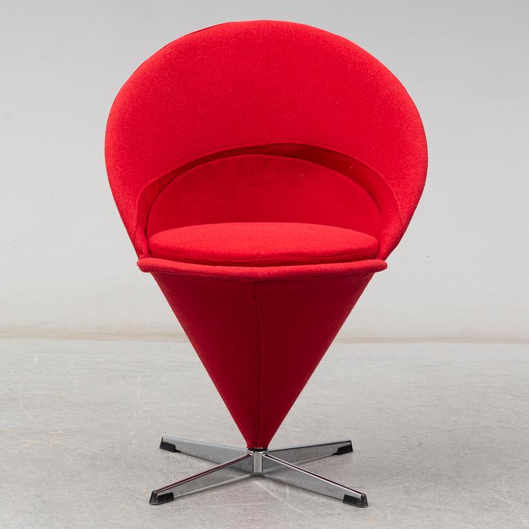 VERNER PANTON, stol, "Cone Chair", Danmark.