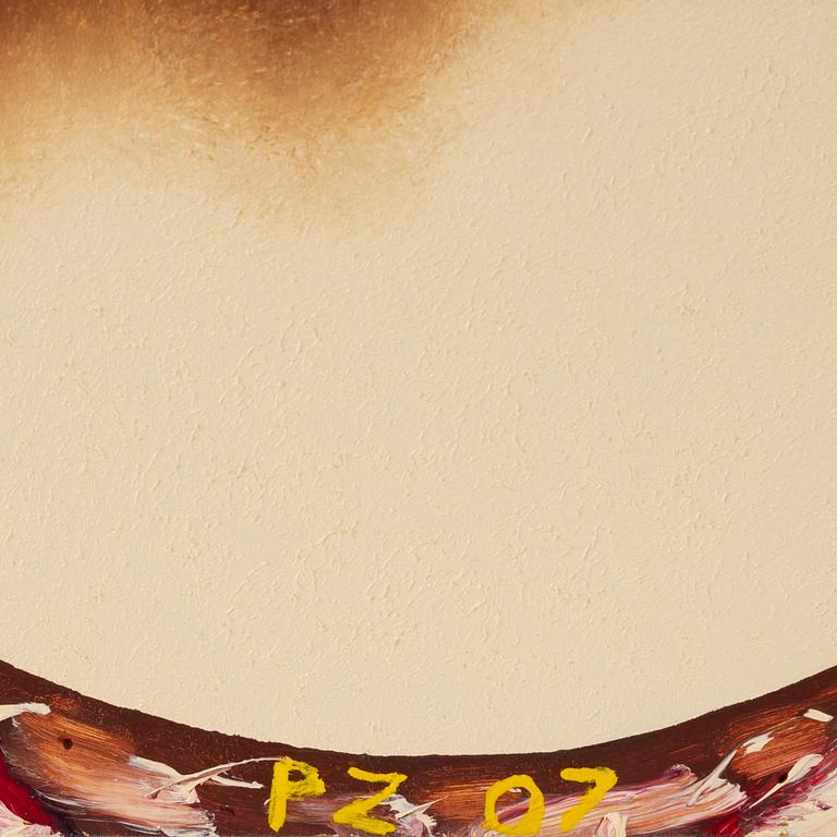 Petter Zennström, oil on MDF, signed PZ and dated 07.