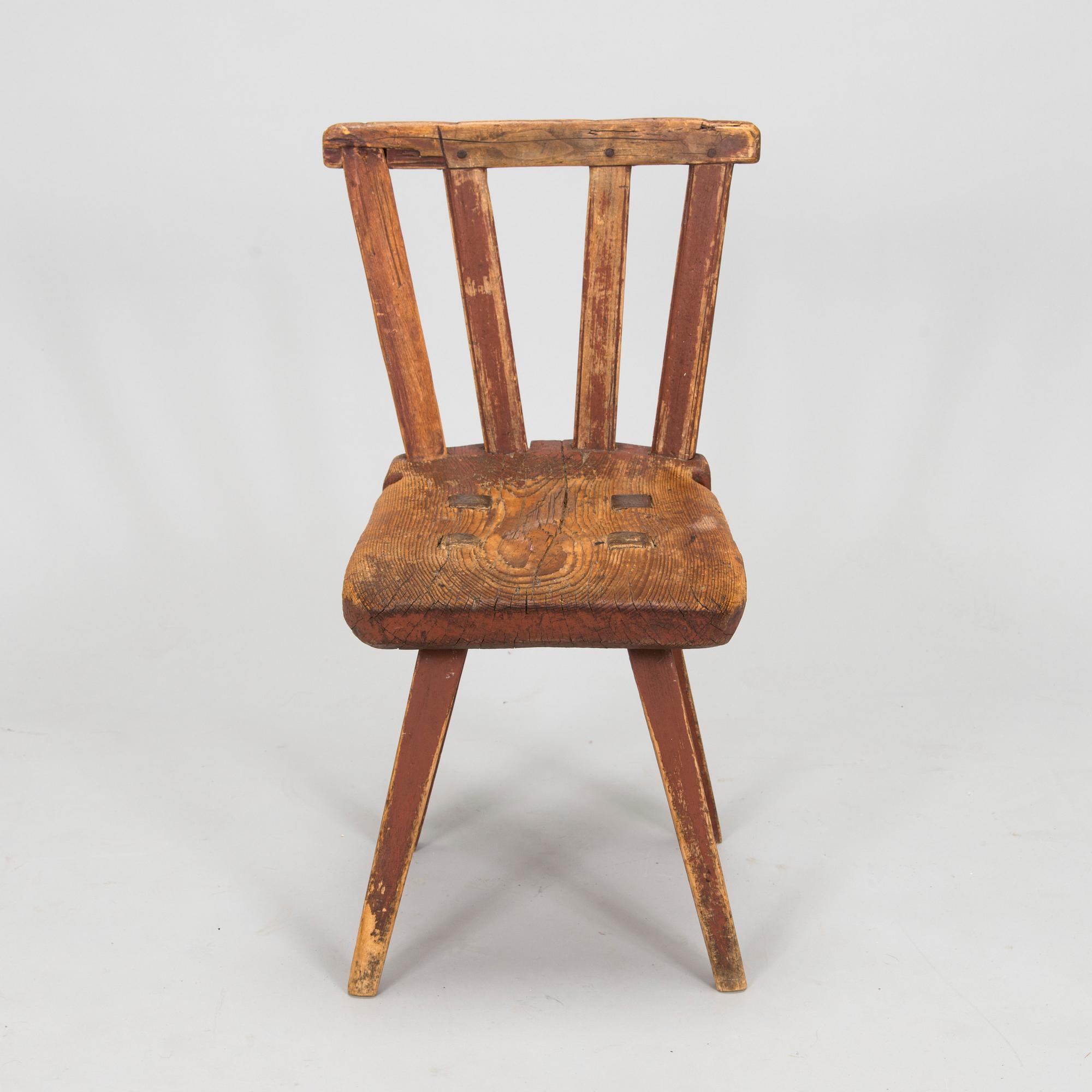 A folk art chair, 18th/19th century.