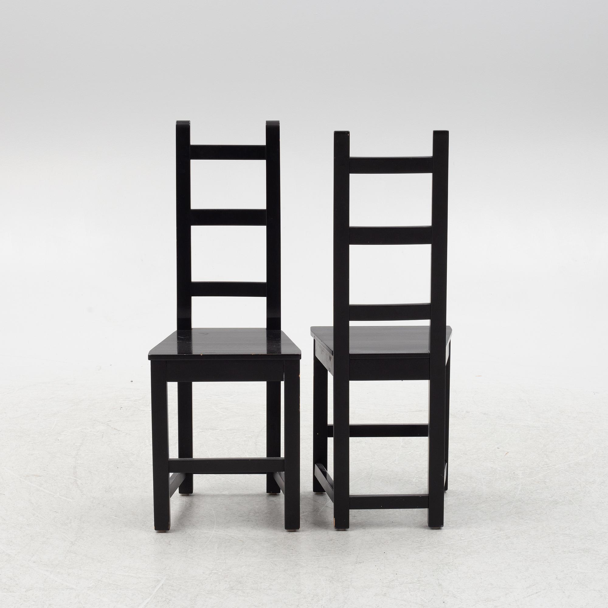 Chairs 8 pcs, Sven Larsson, late 20th century.