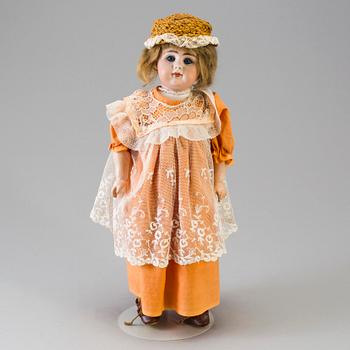 A bisque headed doll 949 by Simon & Halbig, Germany, late 19th century.