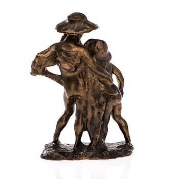 EMIL WIKSTRÖM, bronsskulptur, Wikström museets eftergjutning, numrerad 11/15.