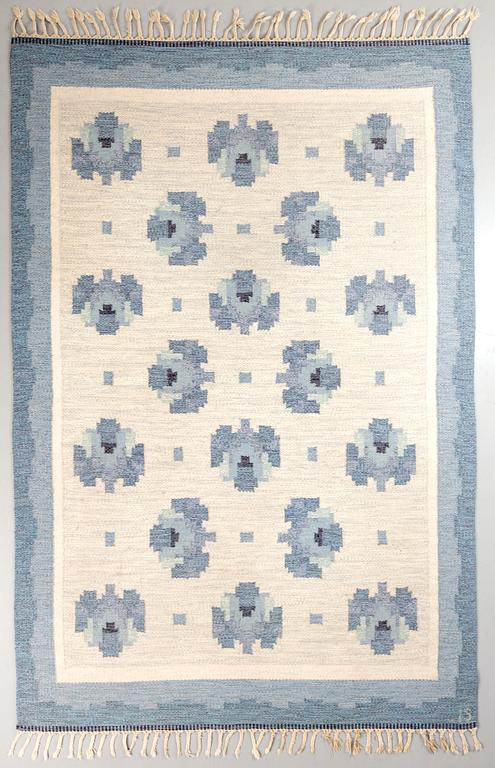 MATTA, rölakan, "Koster", signerad IS (Ingegeerd Silow). Axeco Svenska AB. 1900-talets andra hälft. Ca 226 x 164 cm.