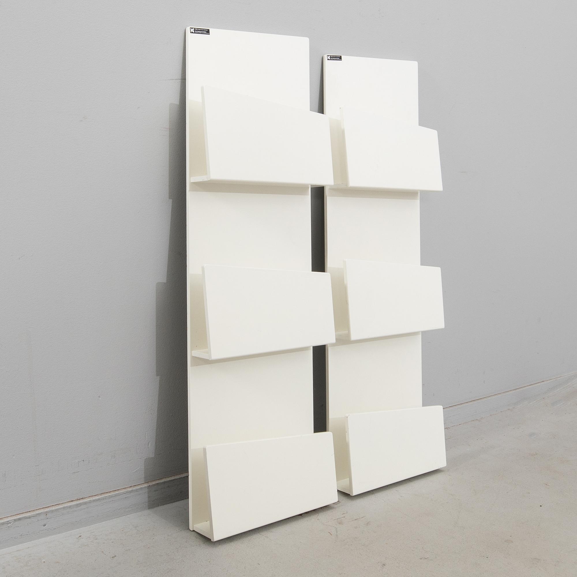 Louise Hederström newspaper racks 2 pcs "Collar" for Karl Andersson & Söner 2000s.