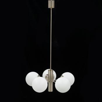 A sputnik model ceiling lamp, second half of the 20th century.