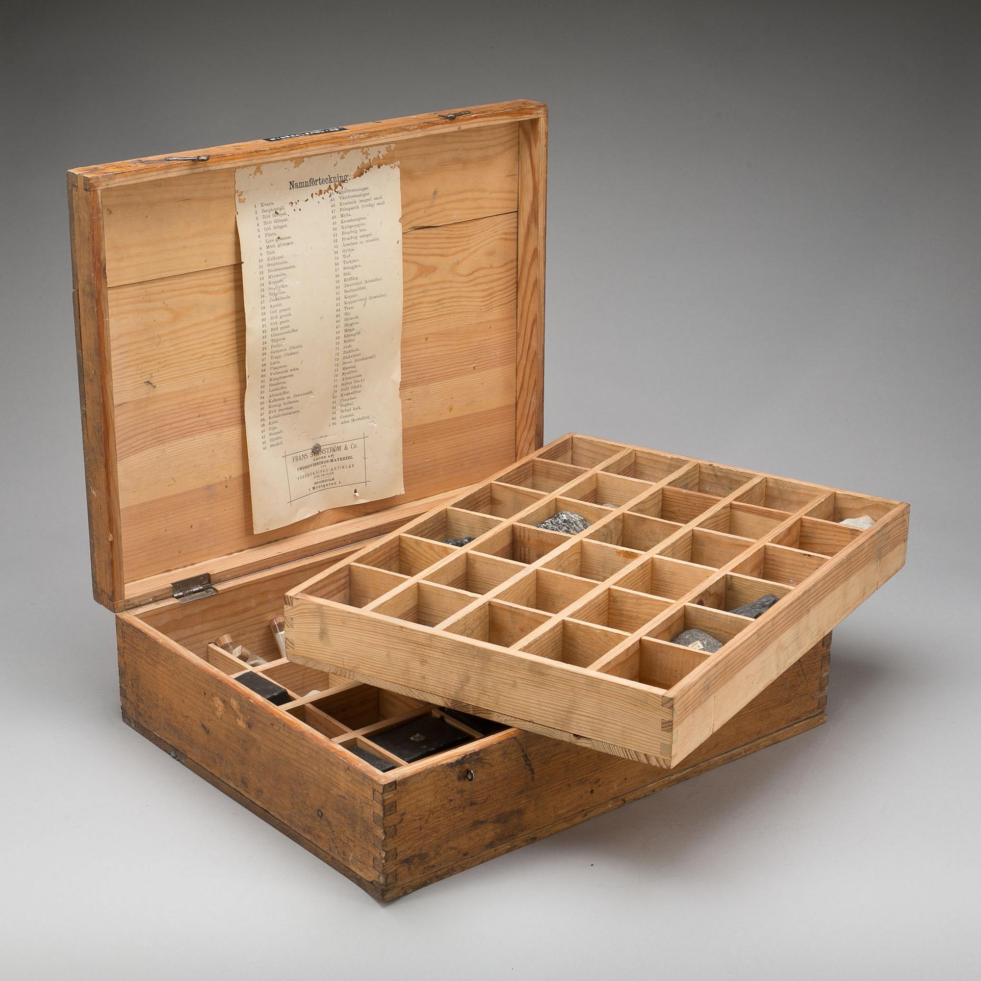 MINERALSAMLING FÖR SKOLOR, 1900-talets första del.