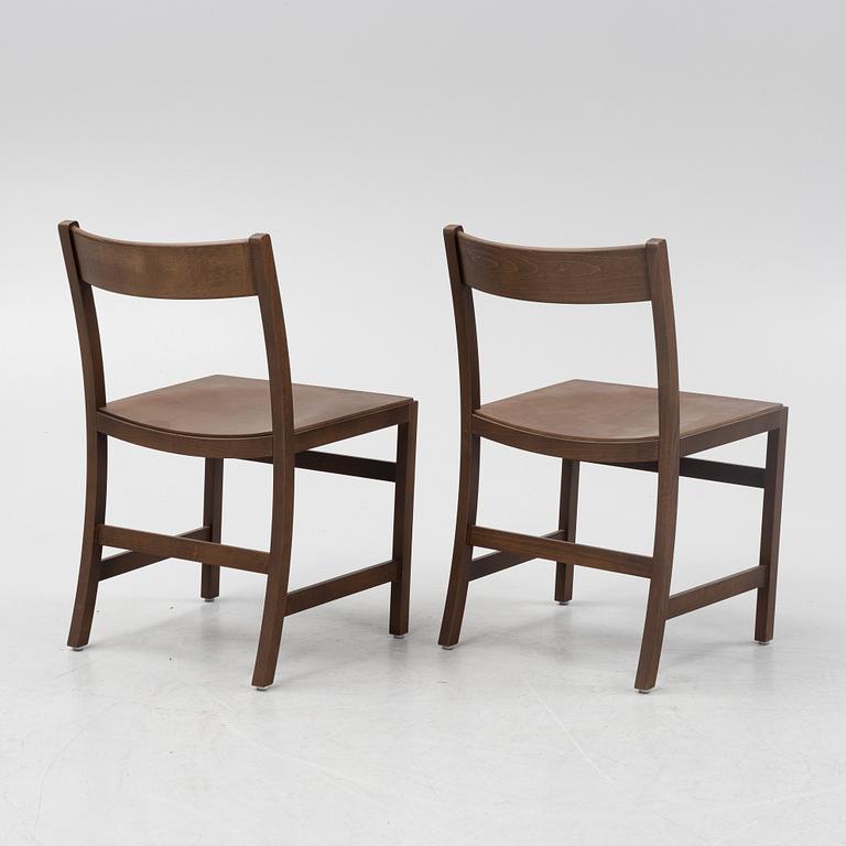 Chris Martin, a pair of Walnut Stained Beech 'Waiter XL' chairs, Massproductions.