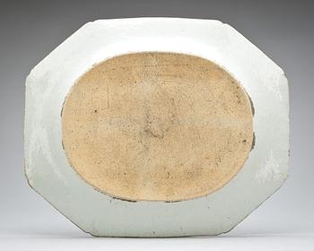 STEKFAT, porslin. Kina, 1700/1800-tal.