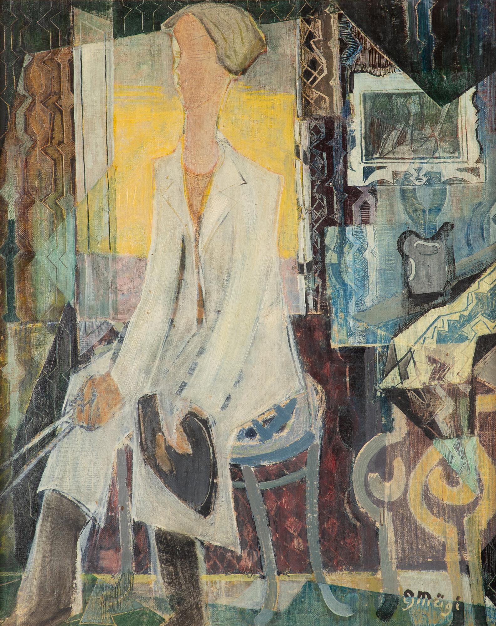 Gustav Mägi, Artist in his studio.